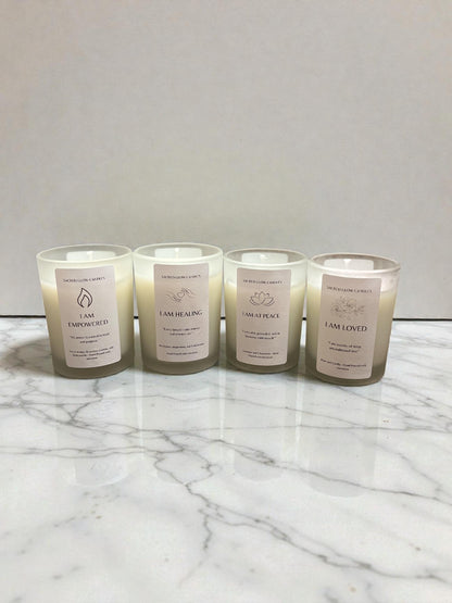 Mini Intention Candle Set: Love, Peace, Healing & Empowerment