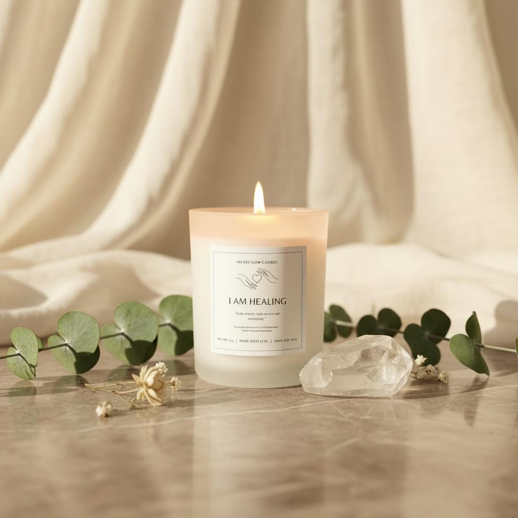 I Am Healing - Eucalyptus, Peppermint, Frankincense Candle