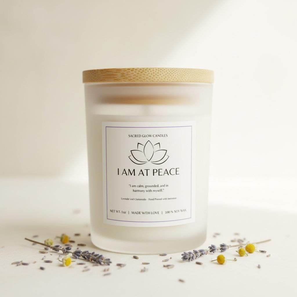 I Am at Peace - Lavender and Chamomile Candle