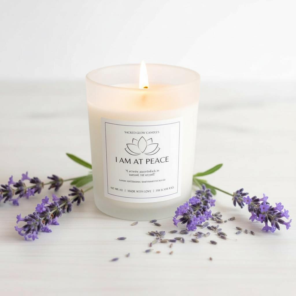 I Am at Peace - Lavender and Chamomile Candle