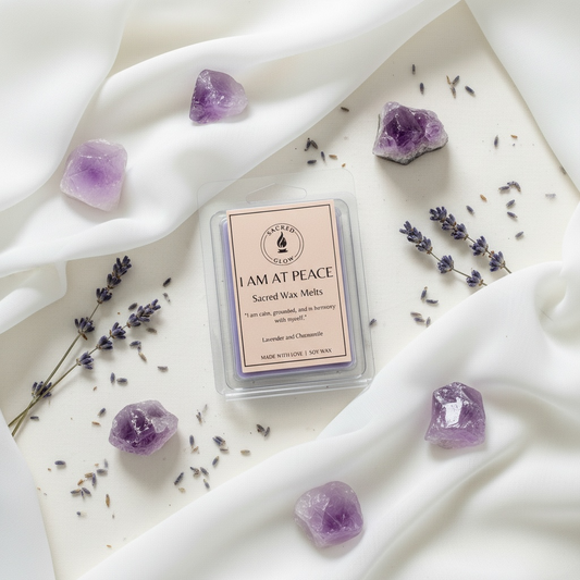 I am at peace sacred wax melts with lavender and chamomile scents