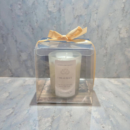 Mini Intention Candle – I Am At Peace, lavender and chamomile scents