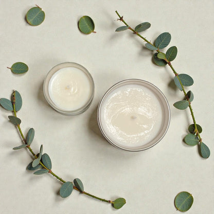 Mini Intention Candle: I Am Healing: Eucalyptus, peppermint,  frankincense scents