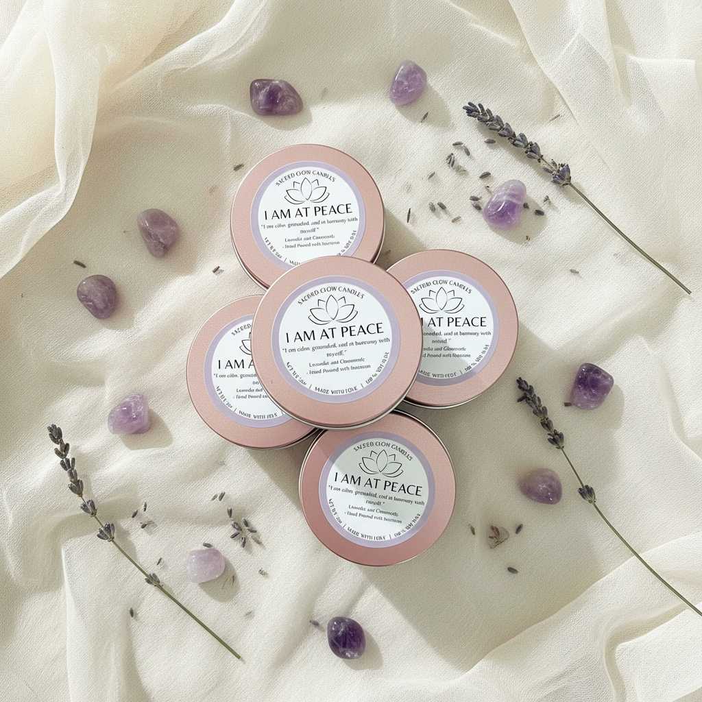 Mini Intention Candle – I Am At Peace