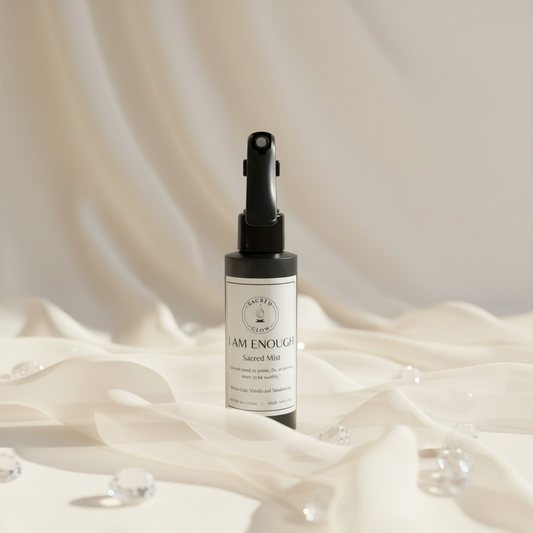 I am enough sacred mist: Whiteoak, vanilla and sandal wood scents