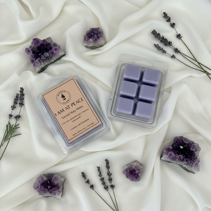 I am at peace sacred wax melts with lavender and chamomile scents