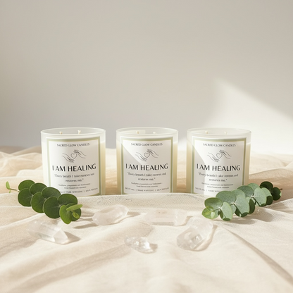 I Am Healing - Eucalyptus, Peppermint, Frankincense Candle