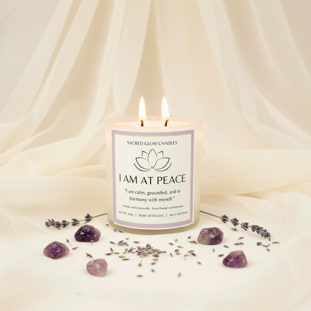 I Am at Peace - Lavender and Chamomile Candle