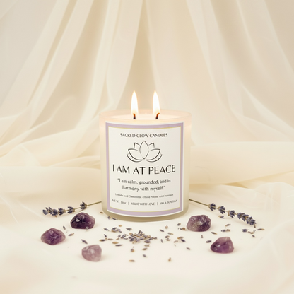 I Am at Peace - Lavender and Chamomile Candle