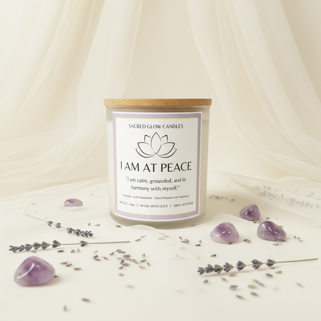 I Am at Peace - Lavender and Chamomile Candle