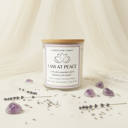 I Am at Peace - Lavender and Chamomile Candle