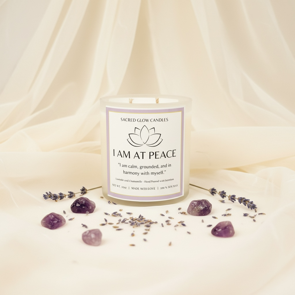 I Am at Peace - Lavender and Chamomile Candle